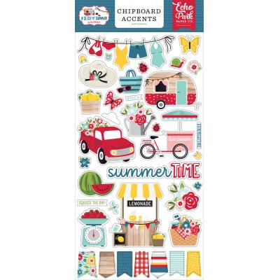 Echo Park A Slice Of Summer Sticker - Chipboard Accents